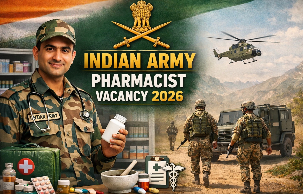Indian Army Pharmacist Vacancy 2026 – Apply Online, Eligibility & Dates