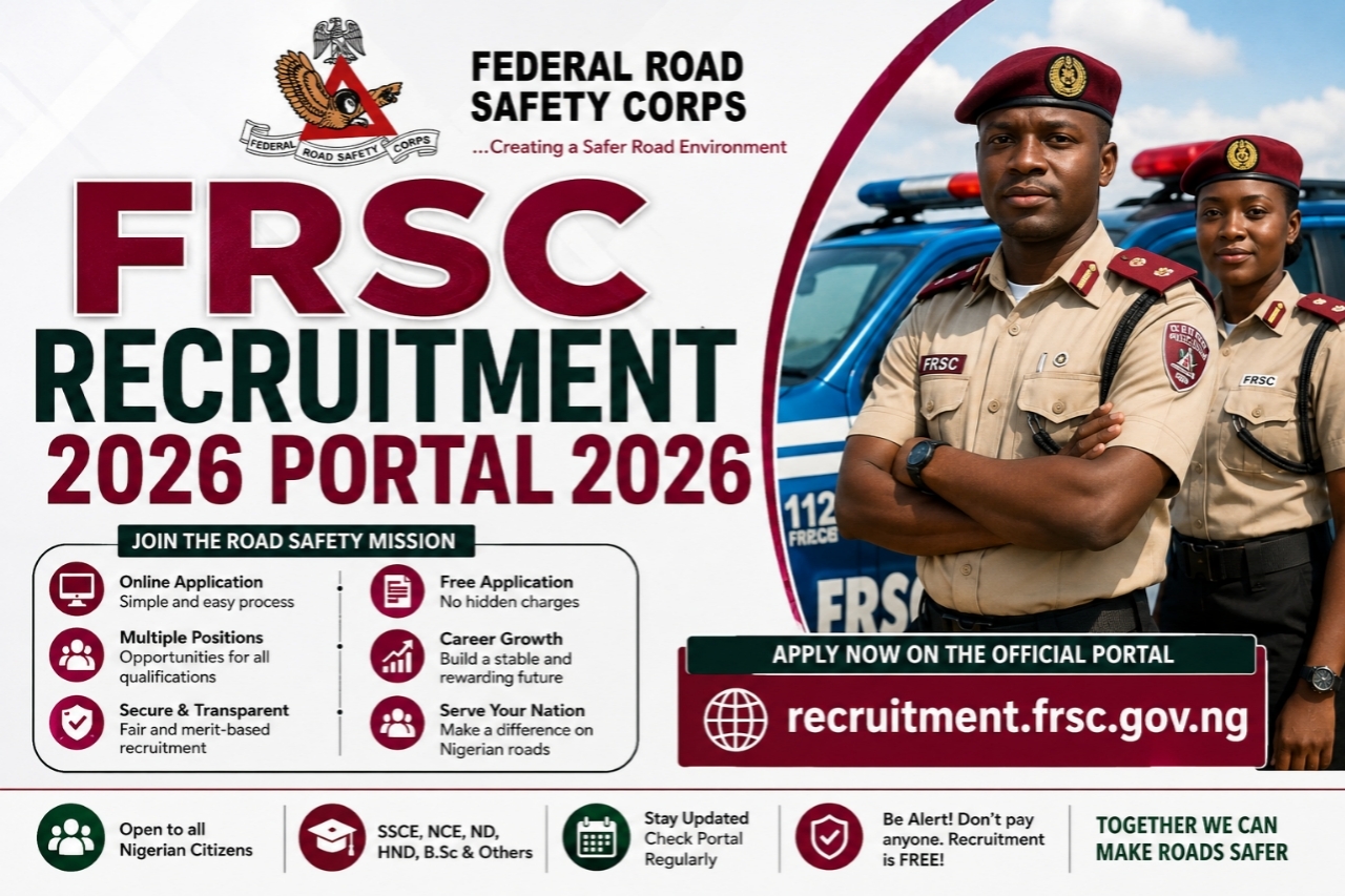 frsc recruitment 2026 portal