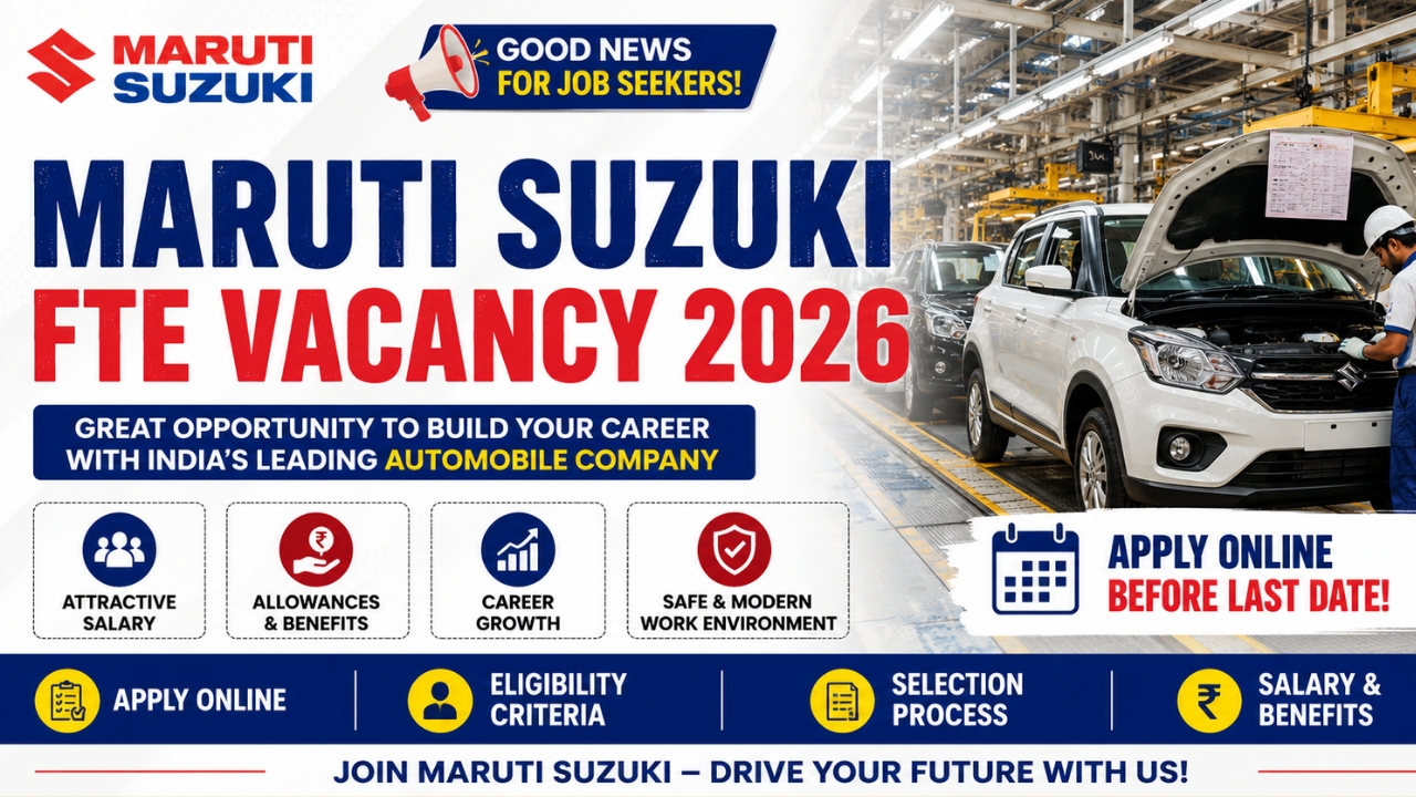Maruti Suzuki FTE Vacancy 2026